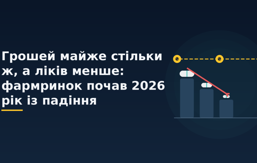 Грошей майже стільки ж, а ліків менше: фармринок почав 2026 рік із падіння